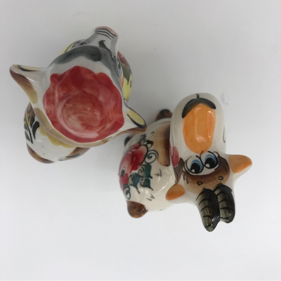 VTG Russian GZHEL figurine Majolica Set of 3 - Picture 8 of 14